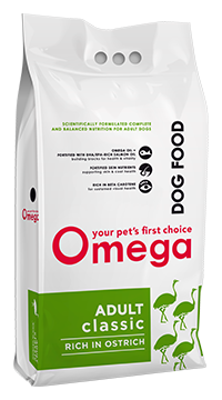 Omega Dog Food | Adult Classic | Rich in Ostrich