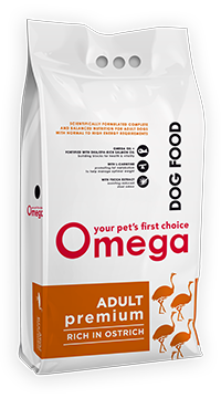 Omega Dog Food | Adult Premium | Rich in Ostrich